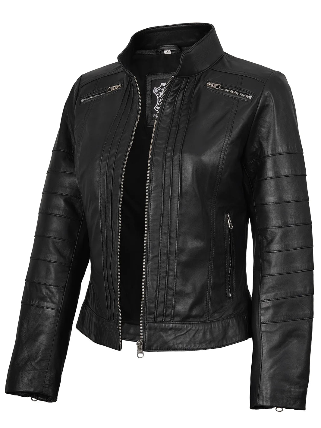 Veste Moto En Cuir Véritable Noir - Style Café Racer Vieilli - Homme - JackLets - Neuf Avec étiquettes - Taille Régulière