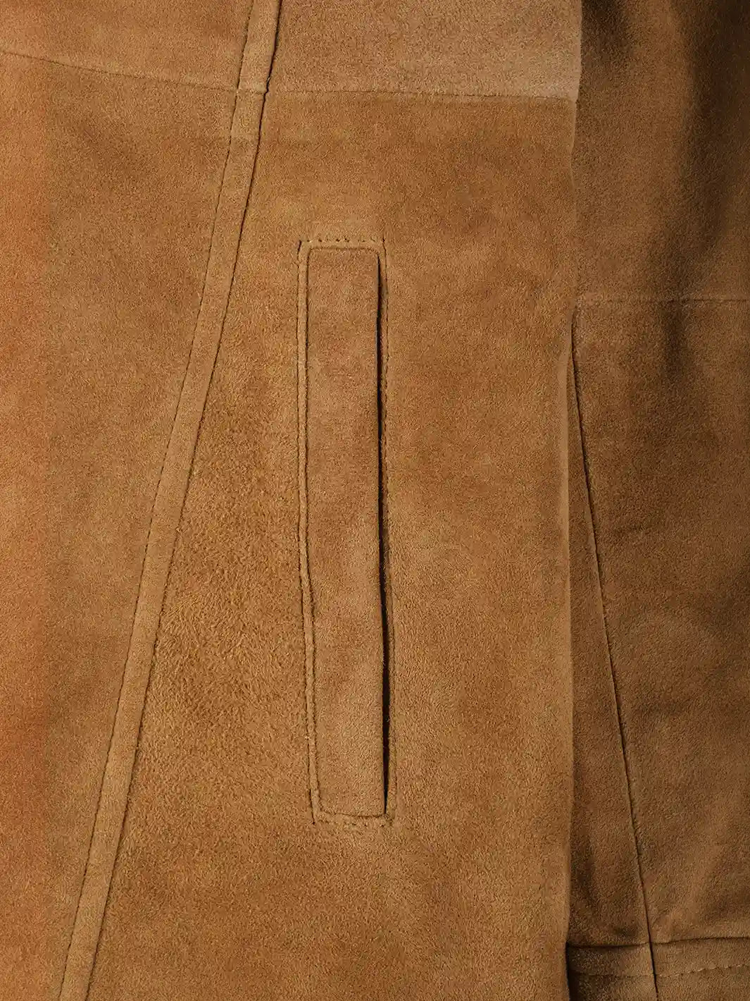 Brown Real Suede Car Coats