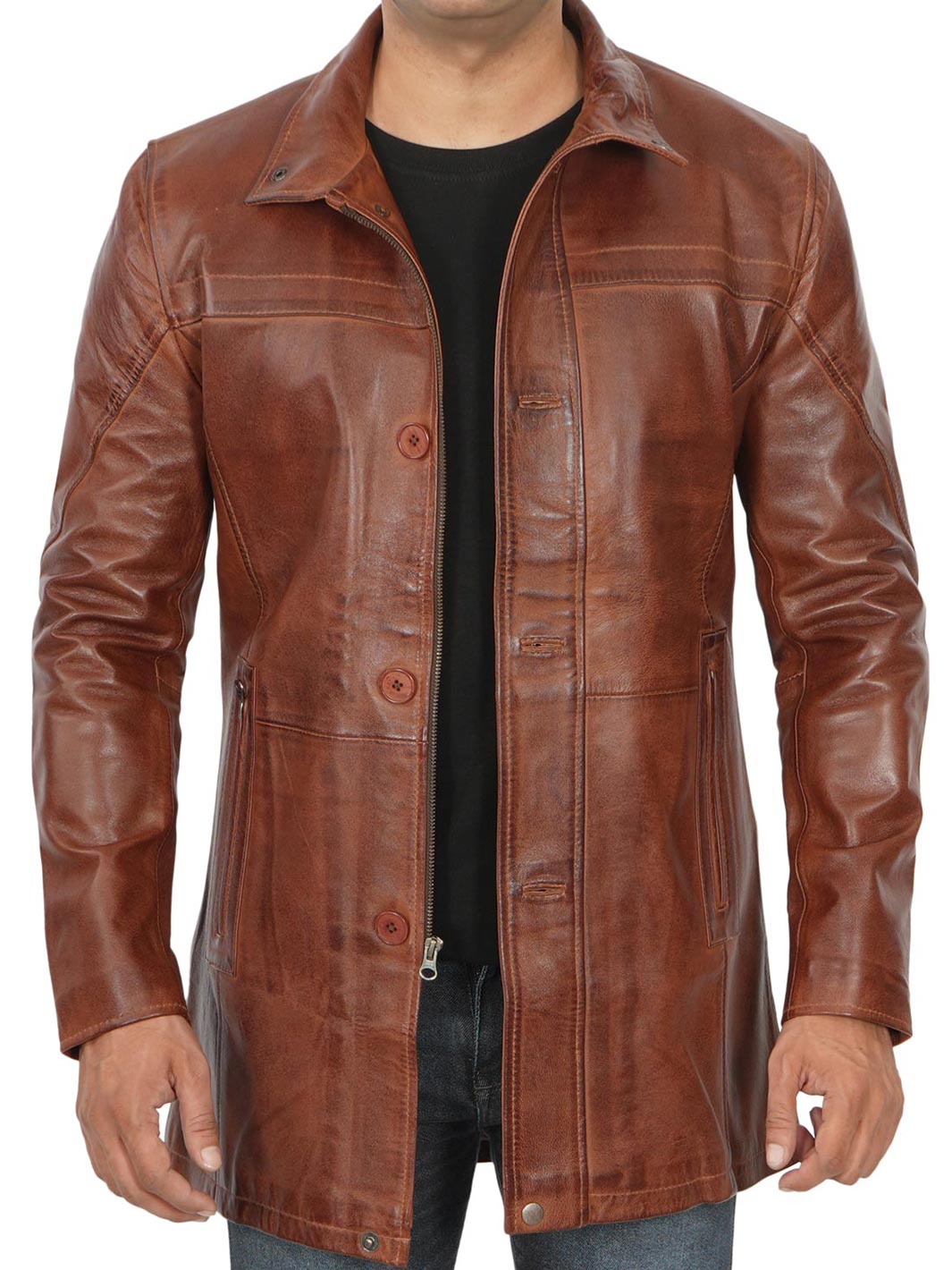 Men Bristol Cognac Coat