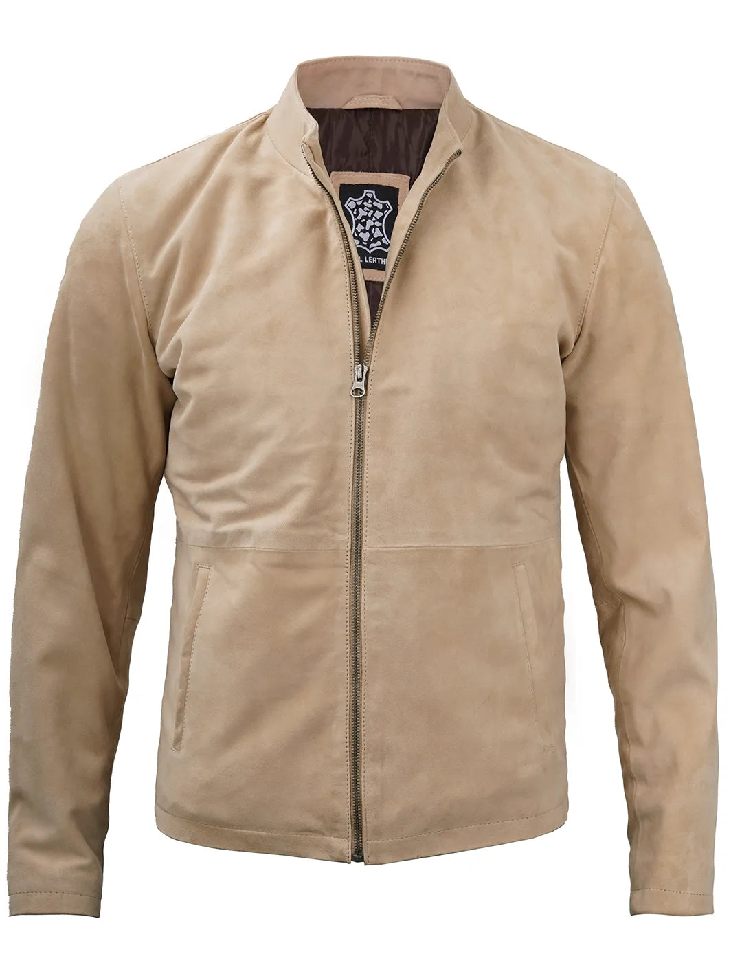 Mens suede leather jacket