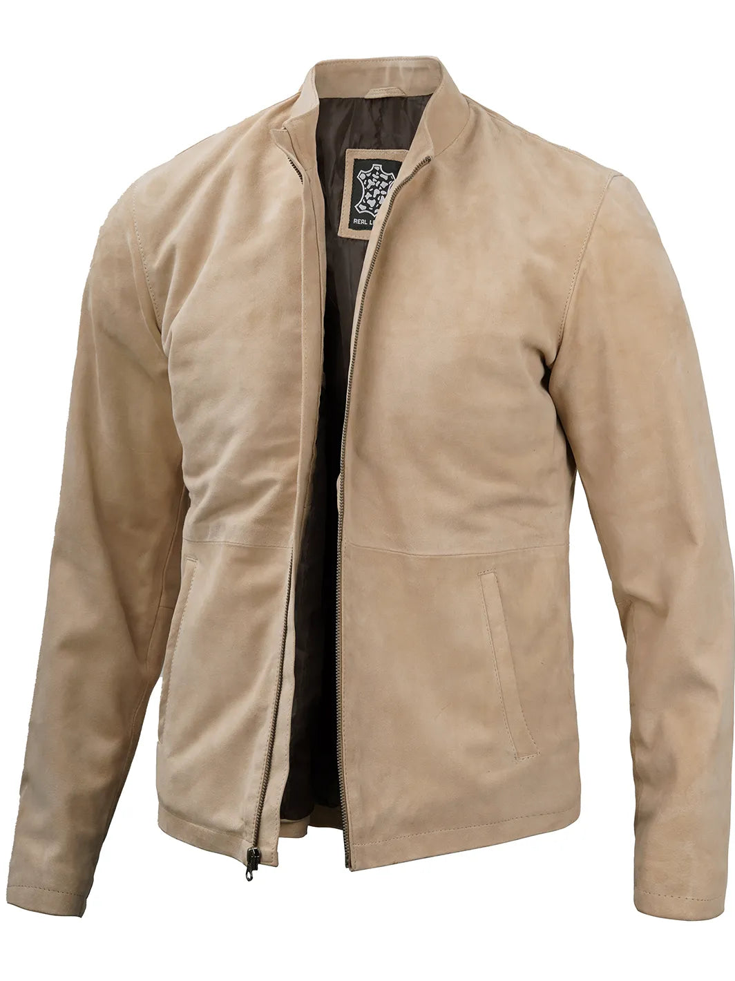 Mens suede leather jacket