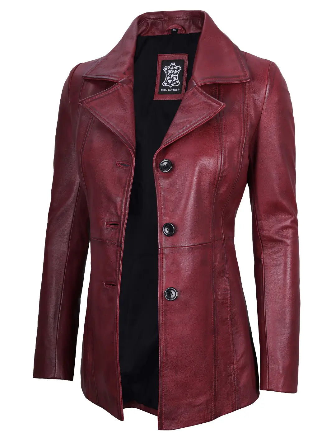 Women leather blazer