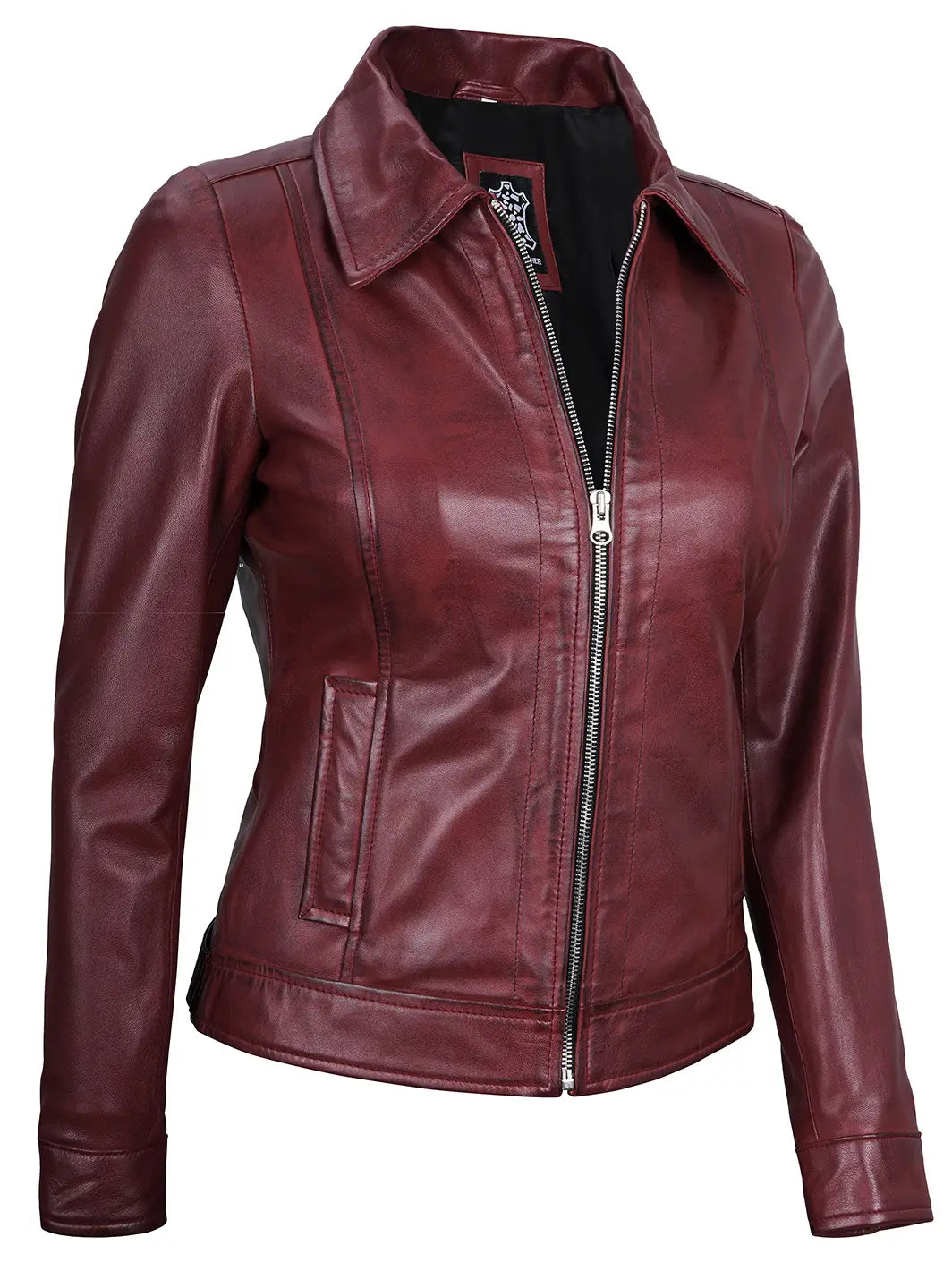 Women maroon jacket