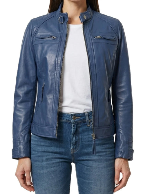 Womens-Blue-Diamond-Cafe-Racer-Real-Leather-Jacket