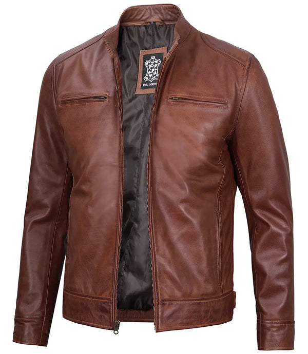 mens dodge cafe racer jacket