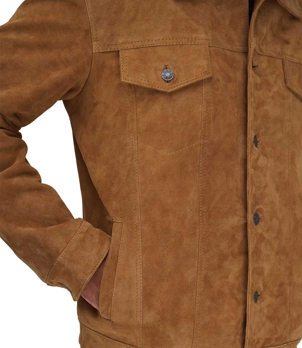 suede jacket tan mens