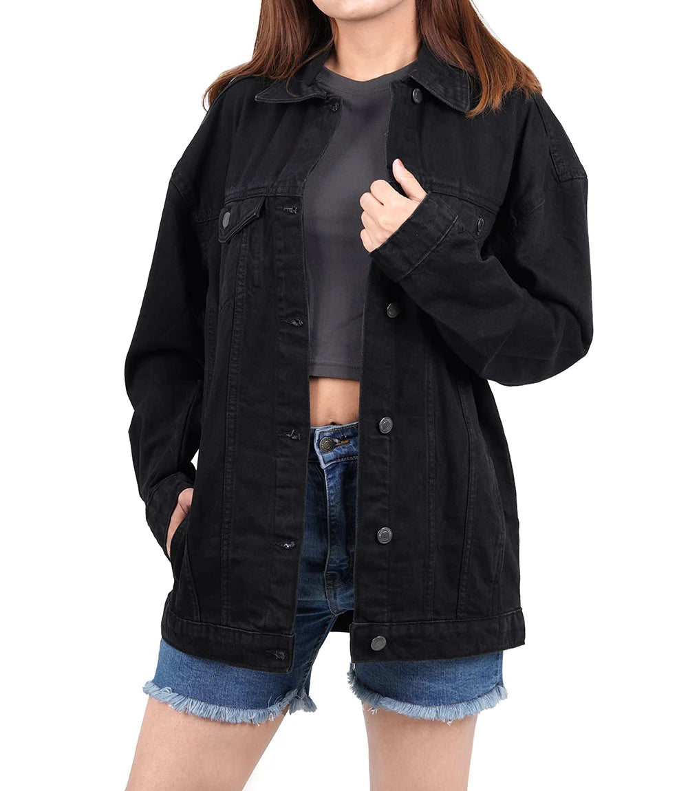 womens-black-denim-jacket