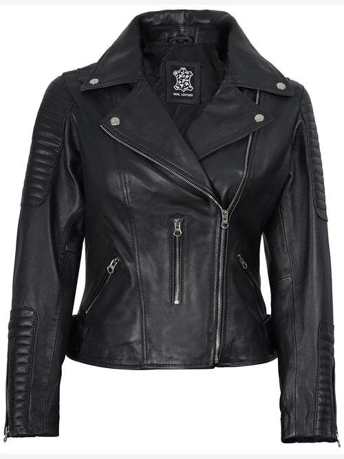 biker leather jacket womens 