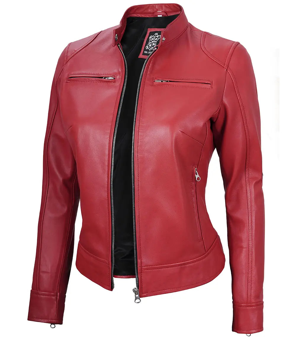 womens dodge cafe racer jacket