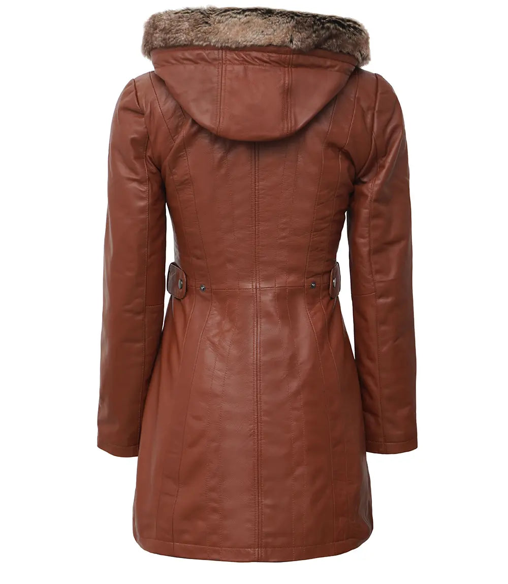 womens shearling leather coat