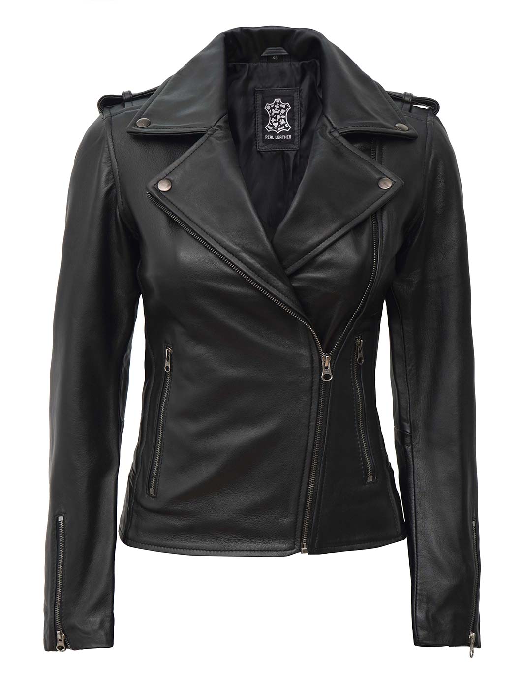 Black Women Leather Jacket