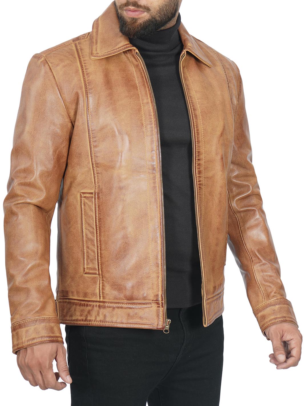 John Wick Camel Brown Mens Leather Jacket