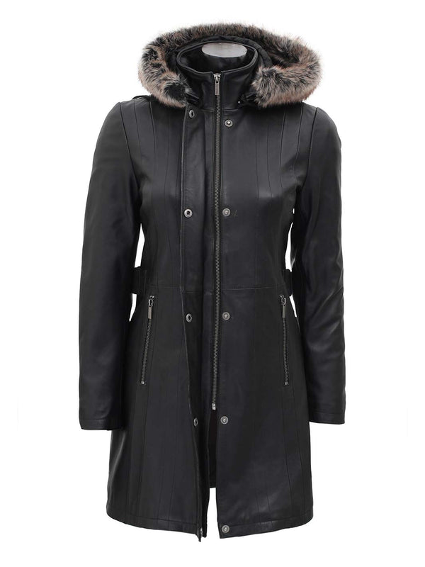 Women Shearling Leather Coat