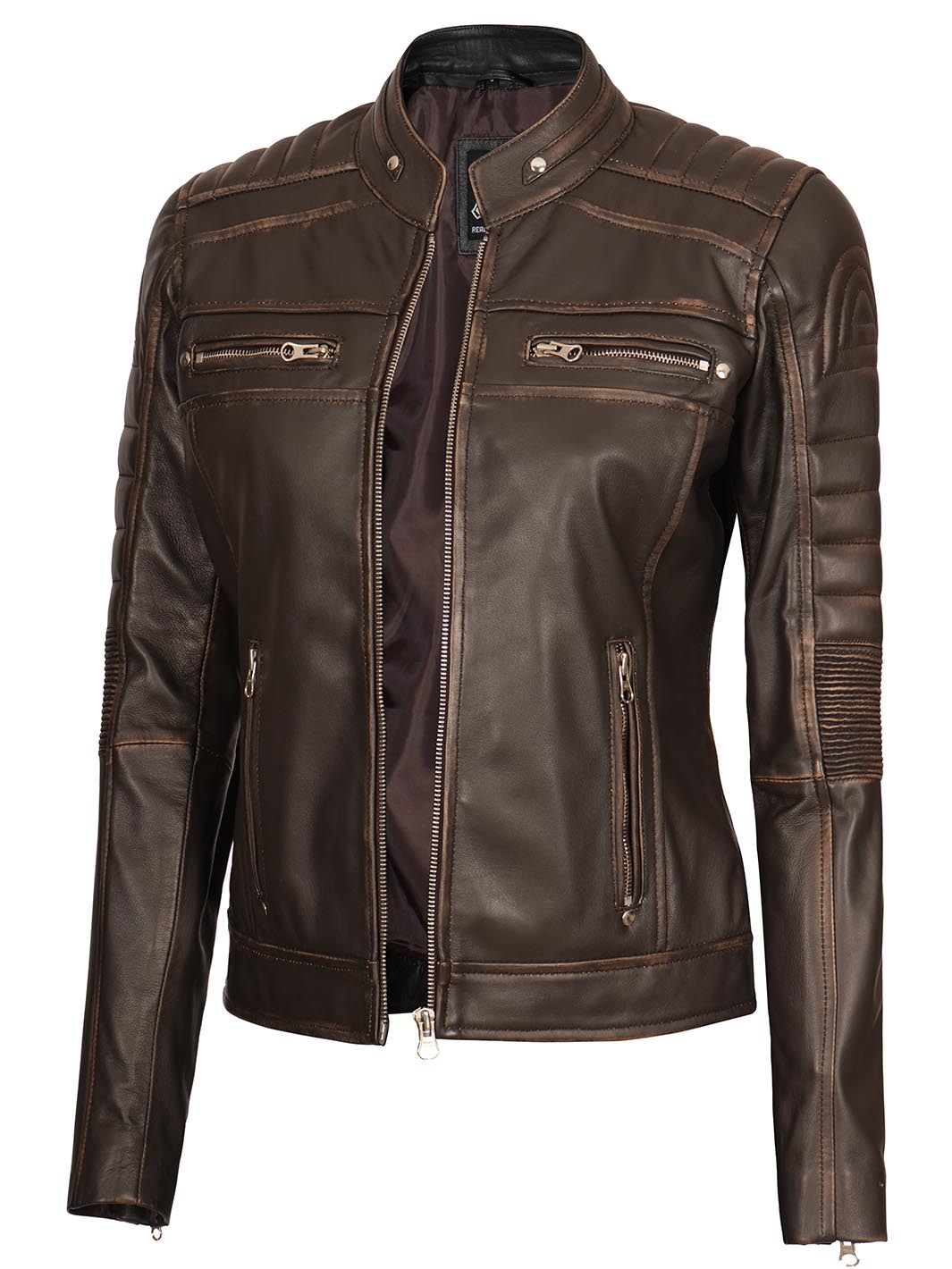 Vintage Cafe Racer Leather JAcket